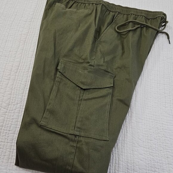 Brooklyn Cloth Cargo Jogger Men's XL (36x32) Army Green Drawstring NWT Stretch - Picture 3 of 16